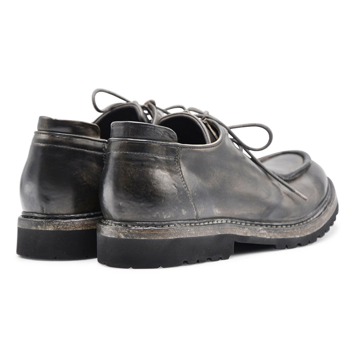 Allacciate Shoto Uomo 2445 Pelle Piombo Modello Stile Norvegese