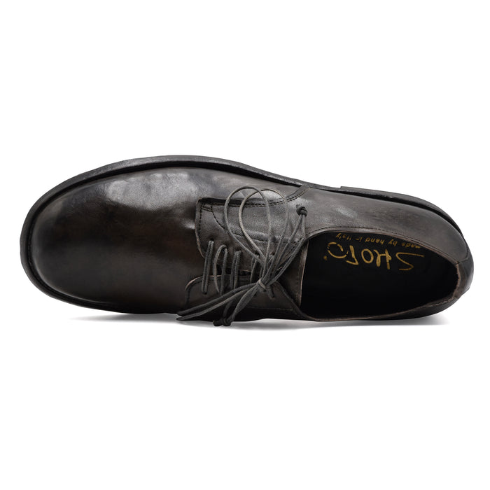 Allacciate Shoto Uomo 2490 In Vera Pelle Piombo Made In Italy