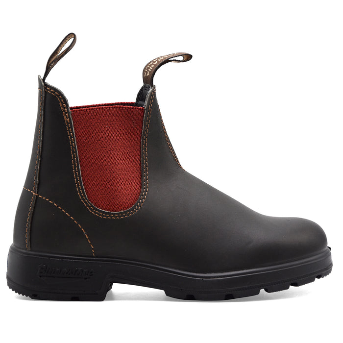 Blundstone Stivaletti Donna 2500 Pelle Marrone Elastici Rossi
