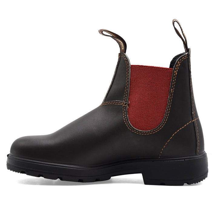 Blundstone Stivaletti Donna 2500 Pelle Marrone Elastici Rossi
