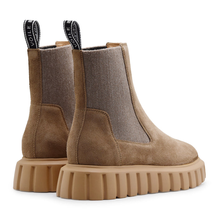 Stivaletti Chelsea Voile Blanche Grenelle Donna Marrone Chiaro