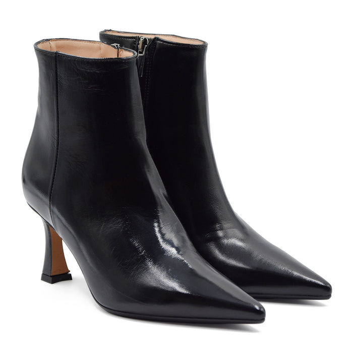 Matteo Pitti Stivaletti Donna 2519 Nero Con Tacco A Rocchetto