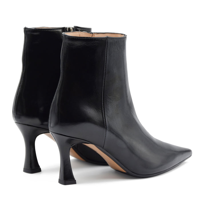 Matteo Pitti Stivaletti Donna 2519 Nero Con Tacco A Rocchetto