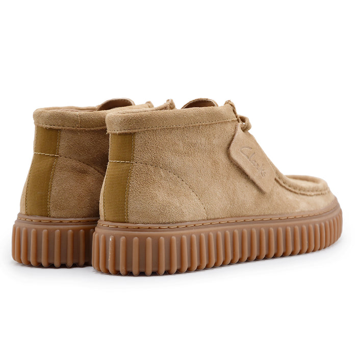 Polacchino Clarks Originals Uomo Torhill Hi Pelle Camoscio Beige