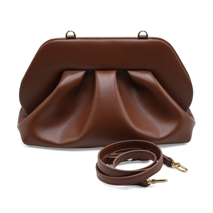 Borsa THEMOIRè Bios Medium Marrone Vegan Fabric Friar Brown