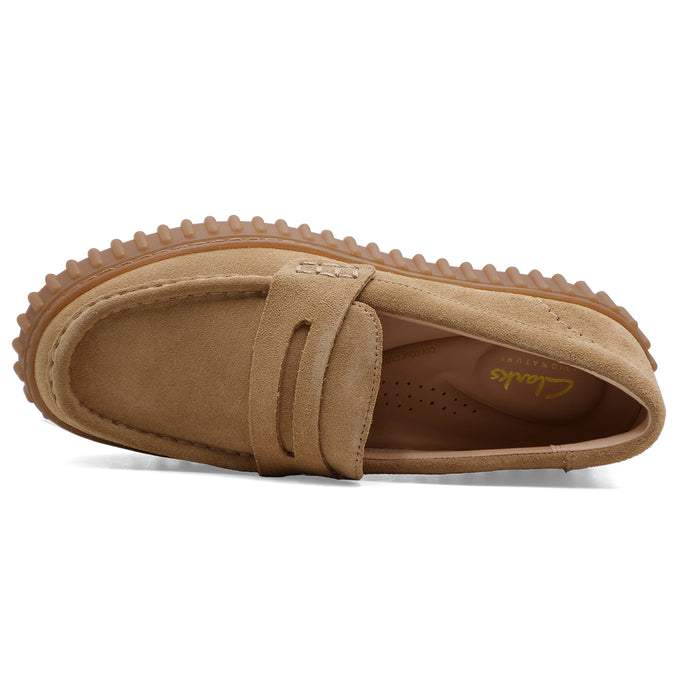 Mocassini Clarks Torhill Penny Donna Pelle Scamosciata Sabbia