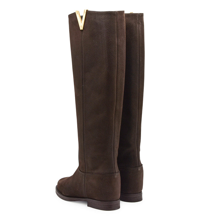 Stivali Via Roma 15 Donna DESIRE Camoscio Testa Di Moro E V Oro