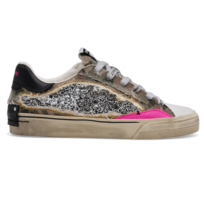 Women's Crime Distressed Deconstructed Camo Stardust Sneakers