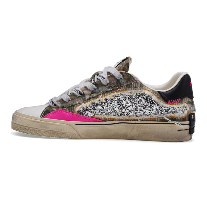 Women's Crime Distressed Deconstructed Camo Stardust Sneakers