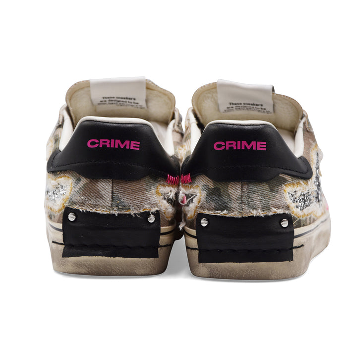 Women's Crime Distressed Deconstructed Camo Stardust Sneakers