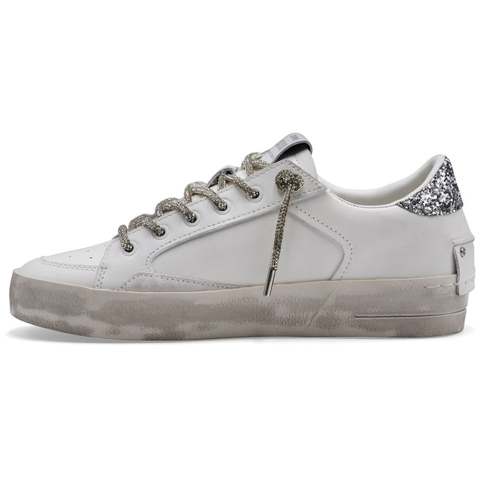 Sneakers Crime London Donna Sk8 Bianco Deluxe Always Shining