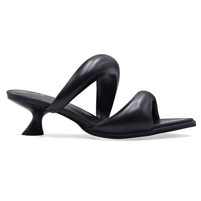Sandali Mule JW PEI Sara Donna Nero Dai Volumi Contemporanei