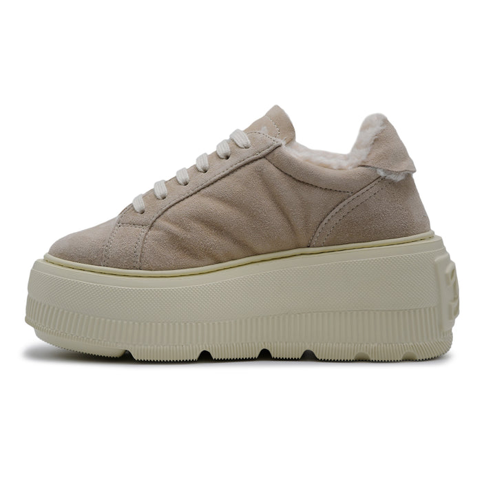 Sneakers Casadei Donna Nexus Alpsenales Iceberg In Suede Beige