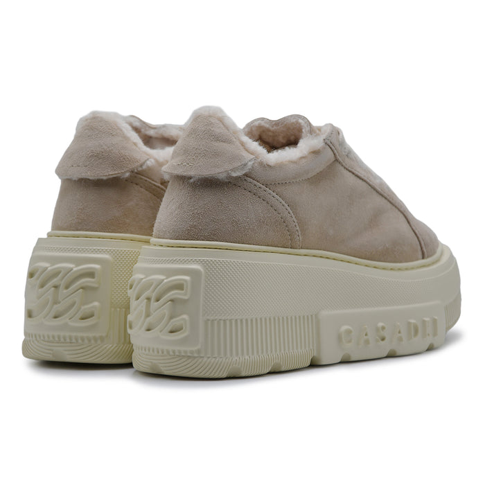 Sneakers Casadei Donna Nexus Alpsenales Iceberg In Suede Beige