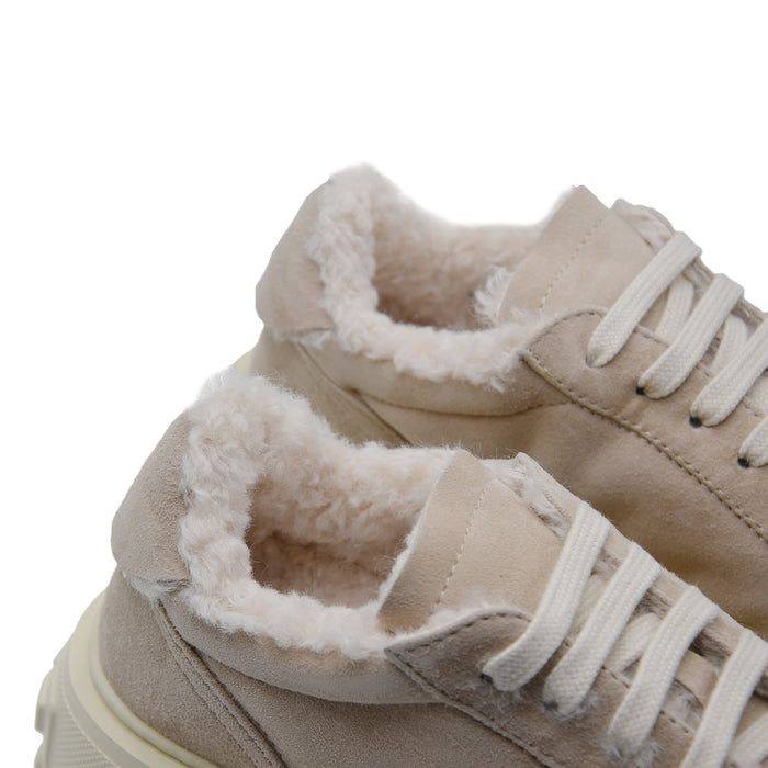 Sneakers Casadei Donna Nexus Alpsenales Iceberg In Suede Beige