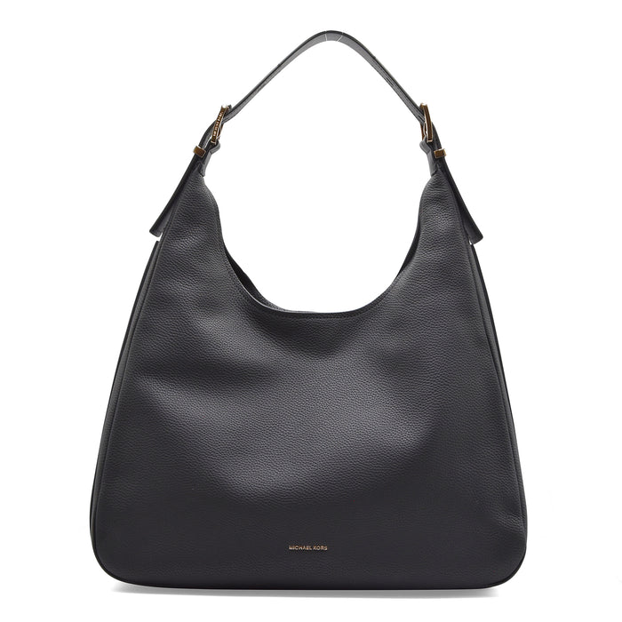 Borsa Michael Kors Nolita Hobo Grande Nera In Pelle Martellata