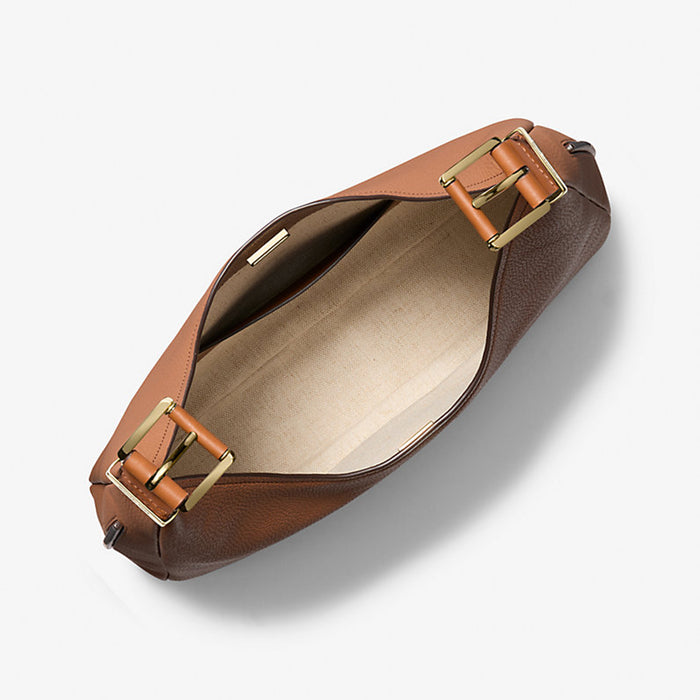 Michael Kors Borsa Donna Nolita Pelle Cammello Dettagli In Oro