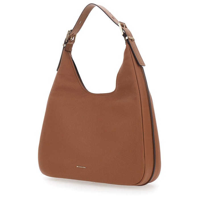 Michael Kors Borsa Donna Nolita Pelle Cammello Dettagli In Oro