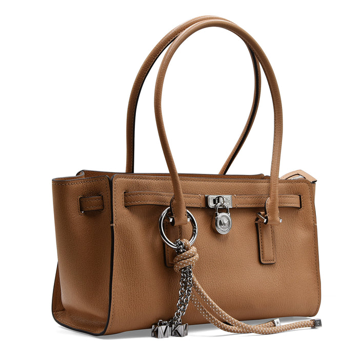 Borsa Michael Kors Donna Hamilton Moderne Pelle Beige Peanut