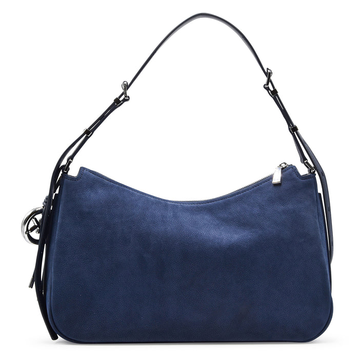 Borsa Donna Michael Kors Nolita Media Nabuk Blu Con Tracolla