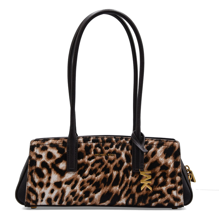 Borsa Donna Michael Kors LAILA BURNT KHAKI Leopardato Con Logo