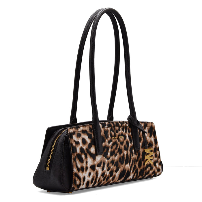 Borsa Donna Michael Kors LAILA BURNT KHAKI Leopardato Con Logo