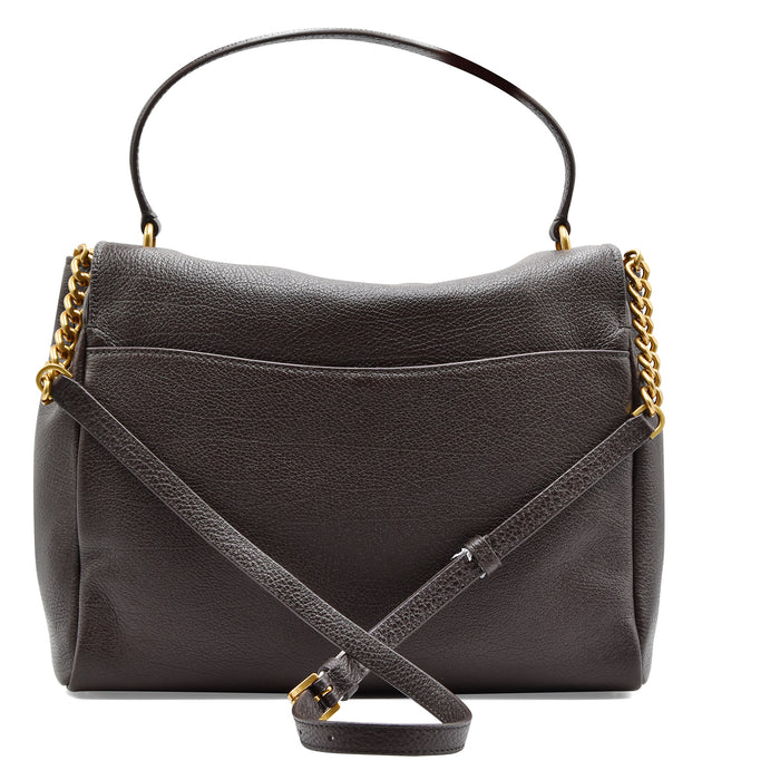 Borsa Michael Kors Hamilton Grande Donna Cioccolato Pelle Oro