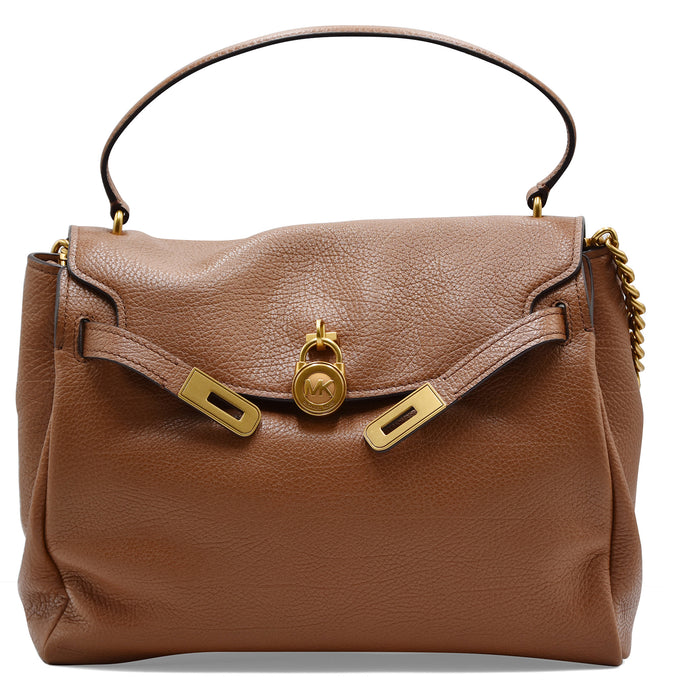 Borsa Michael Kors Hamilton Donna Cuoio In Pelle Dettagli Oro
