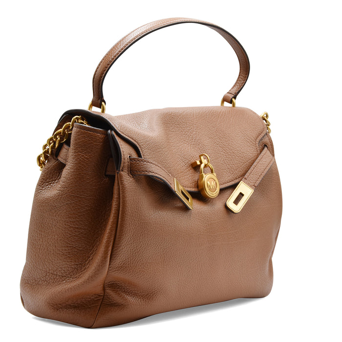 Borsa Michael Kors Hamilton Donna Cuoio In Pelle Dettagli Oro