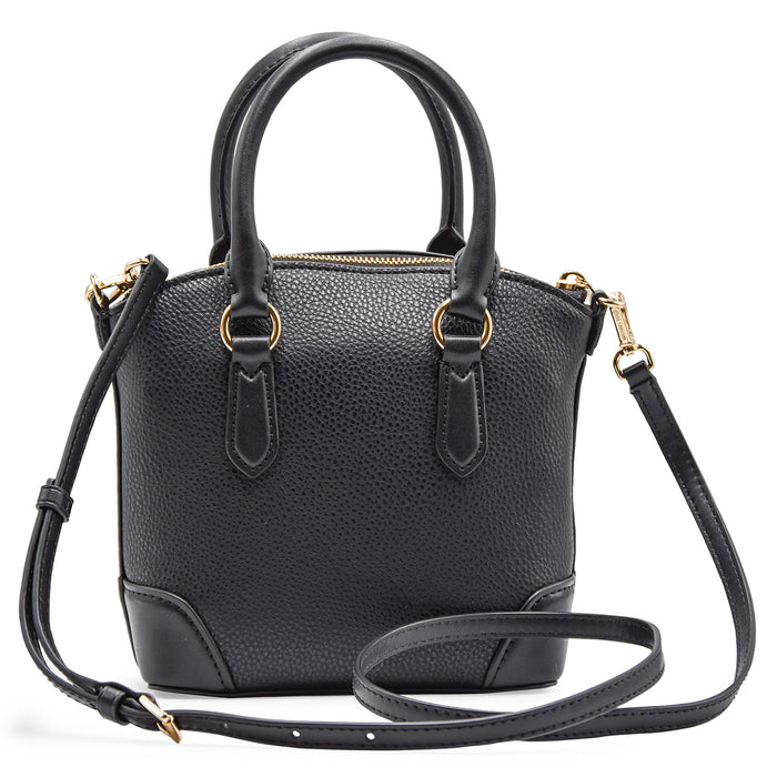 Borsa Michael Kors Donna MURPHY Nera Con Dettagli E Zip In Oro