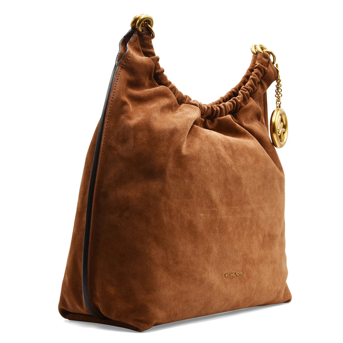 Borsa Michael Kors Shoulder Bag Indie In Pelle Luggage Marrone