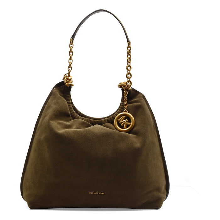 Borsa Michael Kors Indie Lg Cinch Loden In Pelle Scamosciata