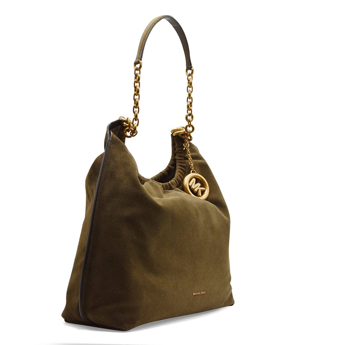 Borsa Michael Kors Indie Lg Cinch Loden In Pelle Scamosciata
