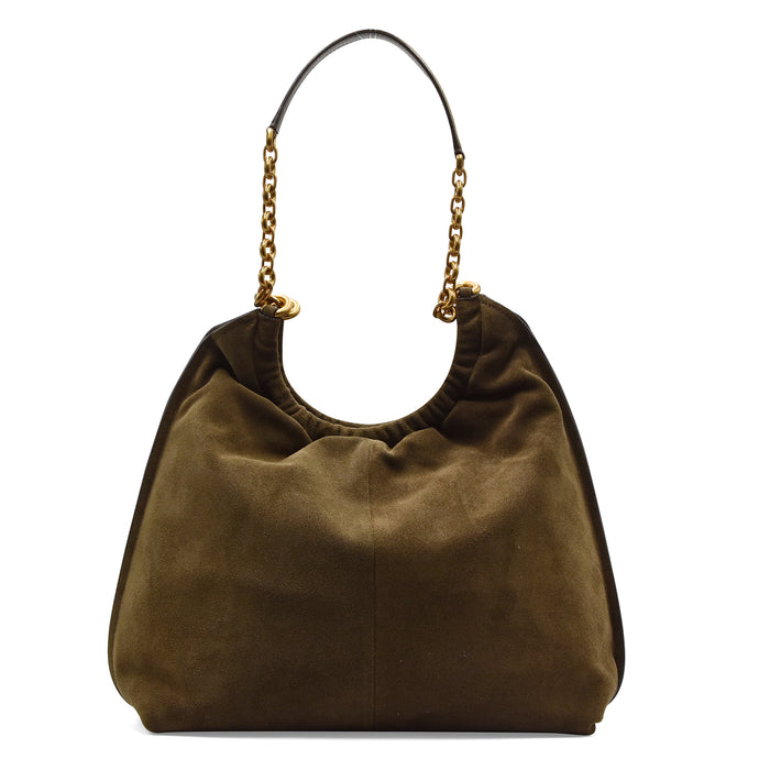 Borsa Michael Kors Indie Lg Cinch Loden In Pelle Scamosciata