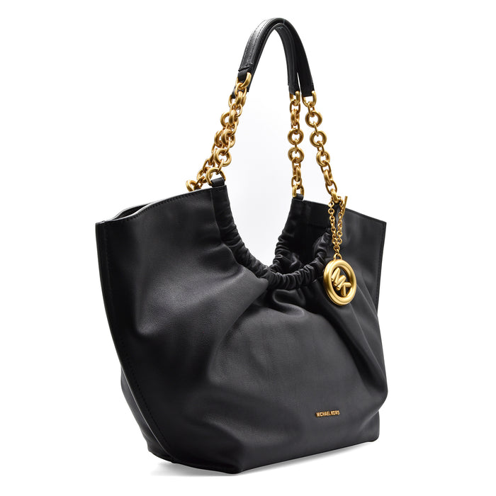 Borsa Michael Kors Indie Tote Nero Donna Con Dettagli Dorati