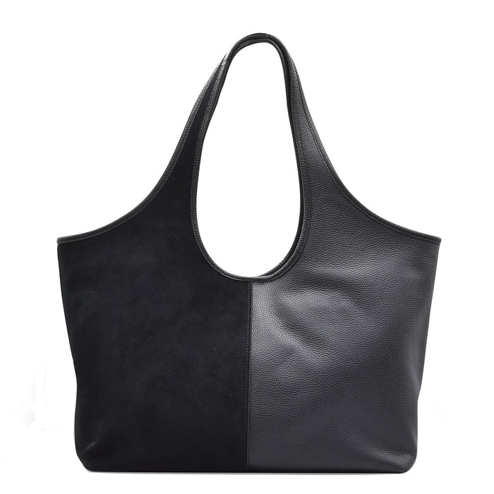 Borsa Michael Kors Henly Grande Donna Nero Abbinamento Pellami