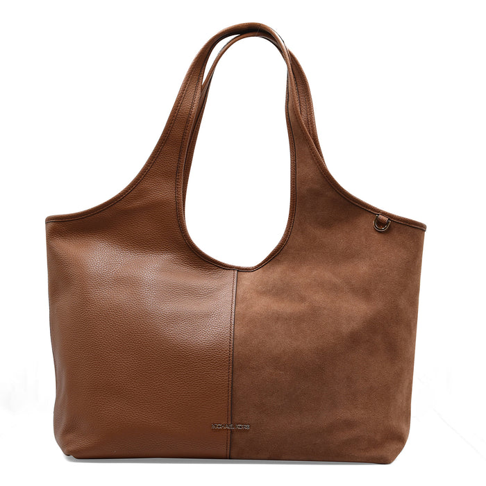 Borsa Donna Michael Kors Henly Grande In Pelle Camoscio Cuoio