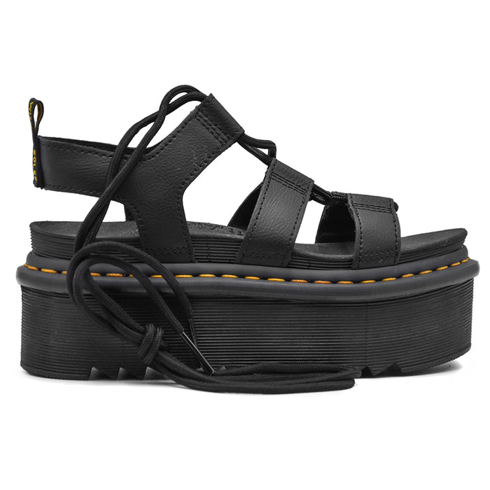 Sandali Martens Nartilla XL Nero Donna Dalla Suola Imponente