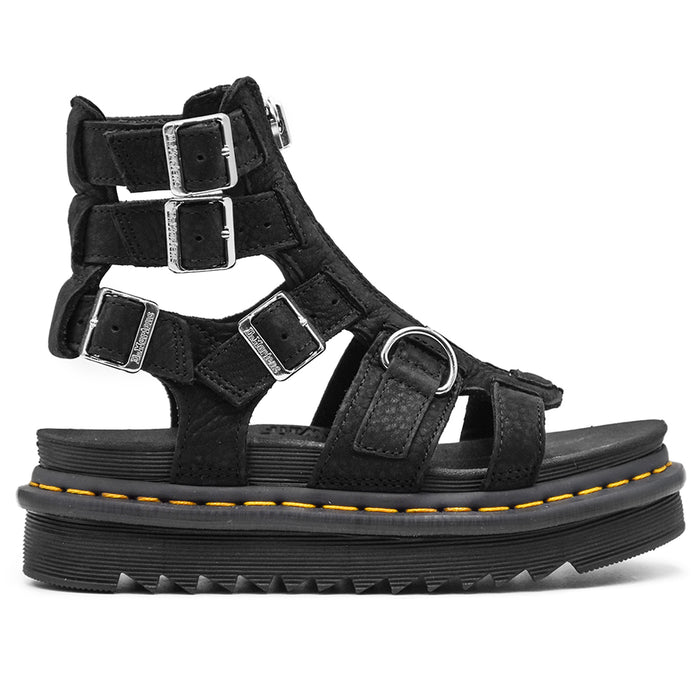 Dr. Martens Olson Sandali Charcoal Grey Con Zip Frontale Donna