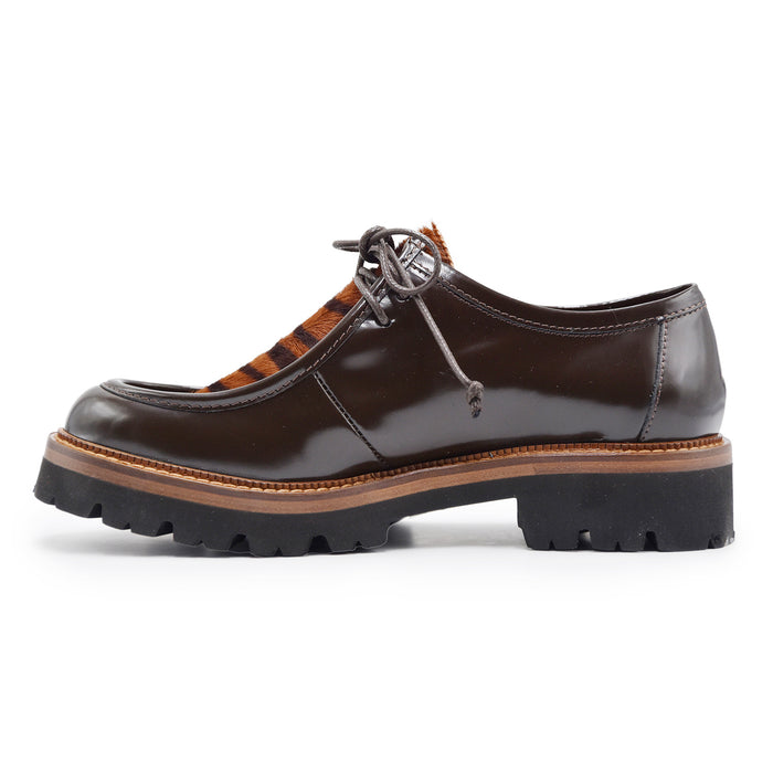 Allacciata Donna Mat:20 Norvegese Donna Caffè Inserto Animalier