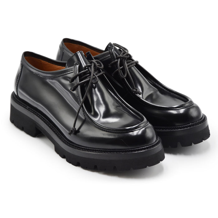 Allacciata Donna Stile Norvegese Mat:20 Nero In Pelle Spazzolata