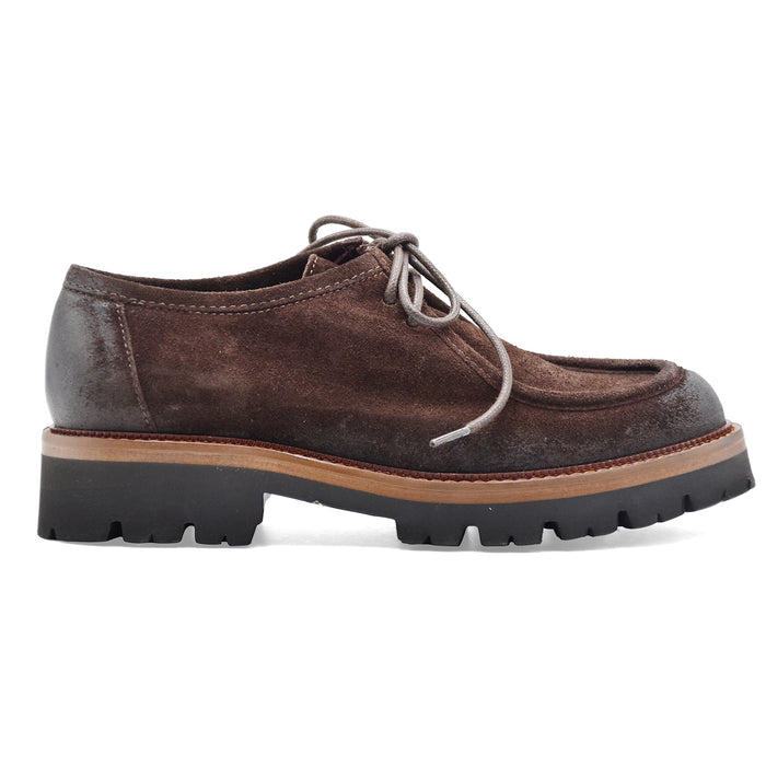 Allacciate Norvegesi Mat:20 Da Donna In Camoscio Marrone 3225