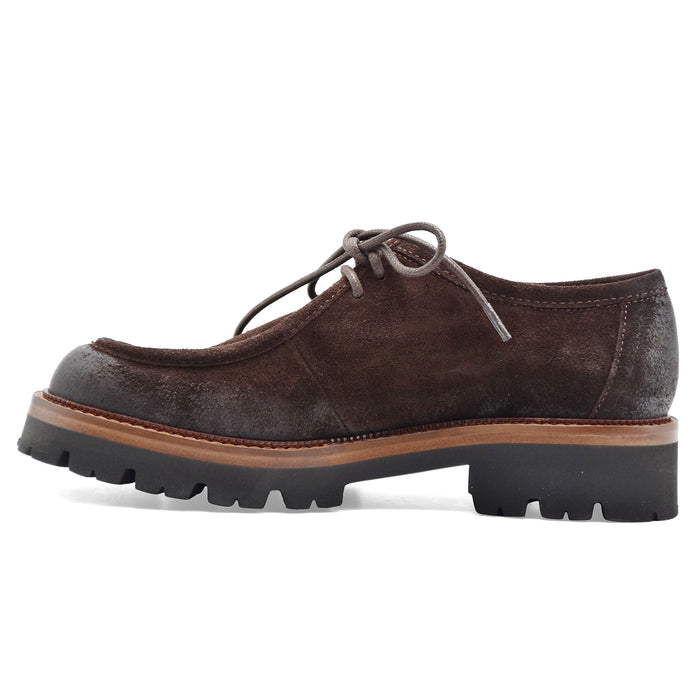 Allacciate Norvegesi Mat:20 Da Donna In Camoscio Marrone 3225