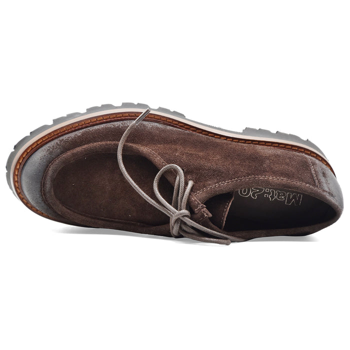 Allacciate Norvegesi Mat:20 Da Donna In Camoscio Marrone 3225