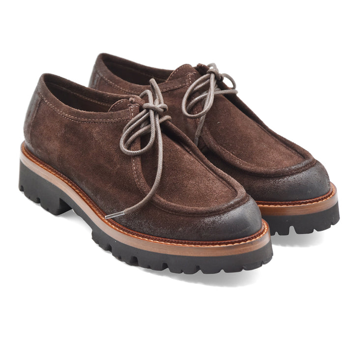 Allacciate Norvegesi Mat:20 Da Donna In Camoscio Marrone 3225