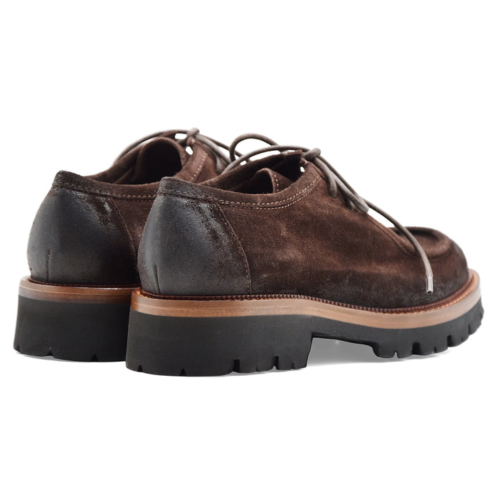 Allacciate Norvegesi Mat:20 Da Donna In Camoscio Marrone 3225