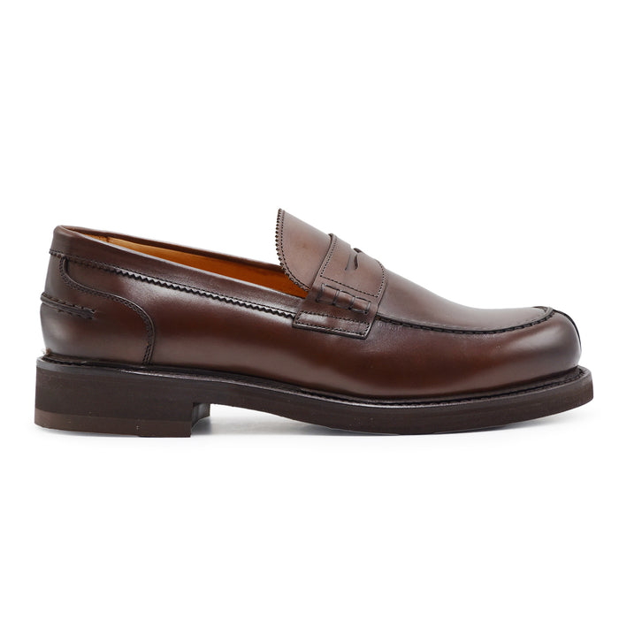 Mocassini Berwick 1707 Uomo In Pelle Marrone Nomera Dark Brown