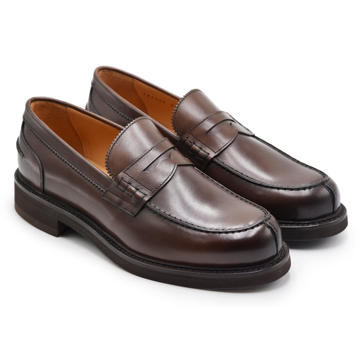 Mocassini Berwick 1707 Uomo In Pelle Marrone Nomera Dark Brown