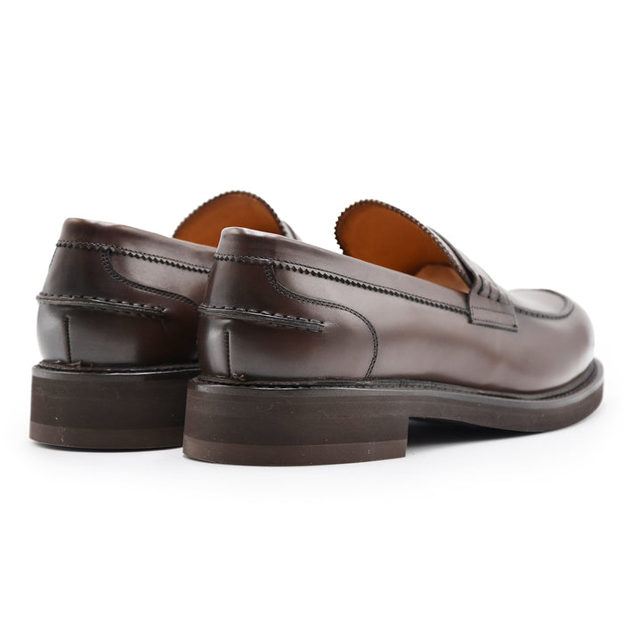 Mocassini Berwick 1707 Uomo In Pelle Marrone Nomera Dark Brown