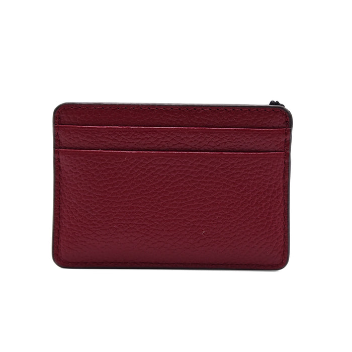 Portacarte Michael Kors Jet Set Donna Rosso Bordeaux In Pelle